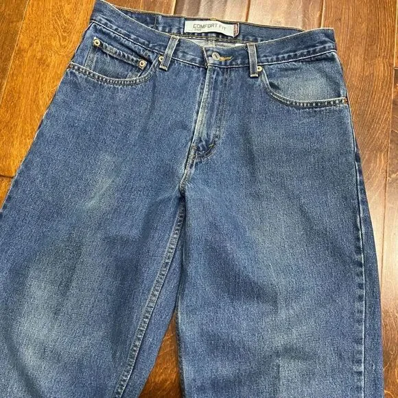 Levi's 560 Vintage Y2K Comfort Loose Fit Denim Blue Jeans Men's Size 32 x 31 - Picture 3 of 10